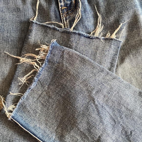 Bluenotes straight fit high rise festival distressed raw hem jeans - Picture 12 of 13